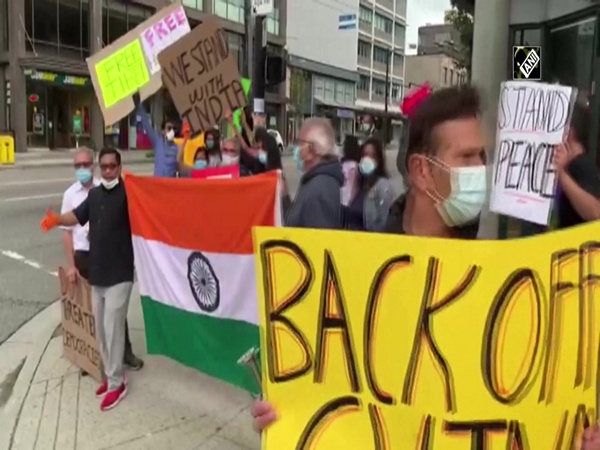 Indians staged anti-China protest in Canada’s Vancouver