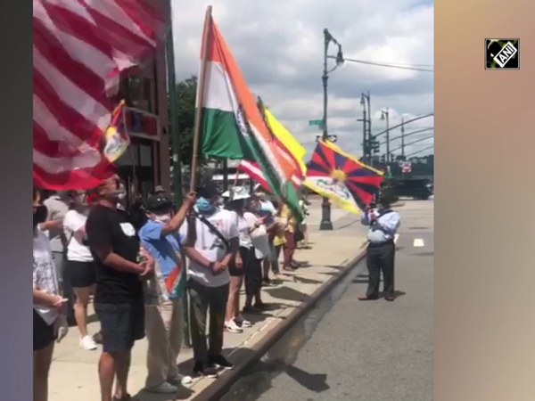 Ladakh stand-off: Tibetan groups in US hold protests infront of Chinese Consulate to show solidarity with India