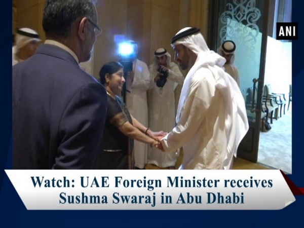 Watch: UAE Foreign Minister receives Sushma Swaraj in Abu Dhabi