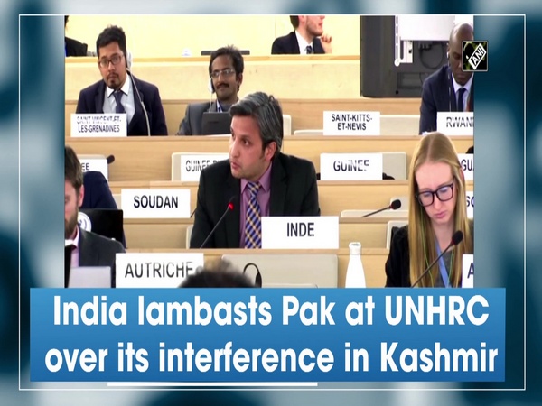 India lambasts Pak at UNHRC over its interference in Kashmir
