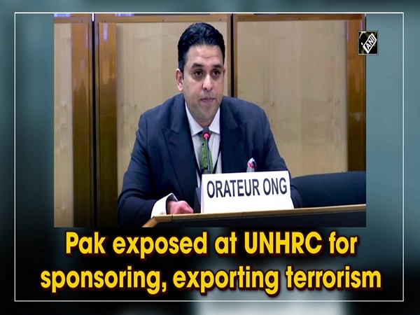 Pak exposed at UNHRC for sponsoring, exporting terrorism