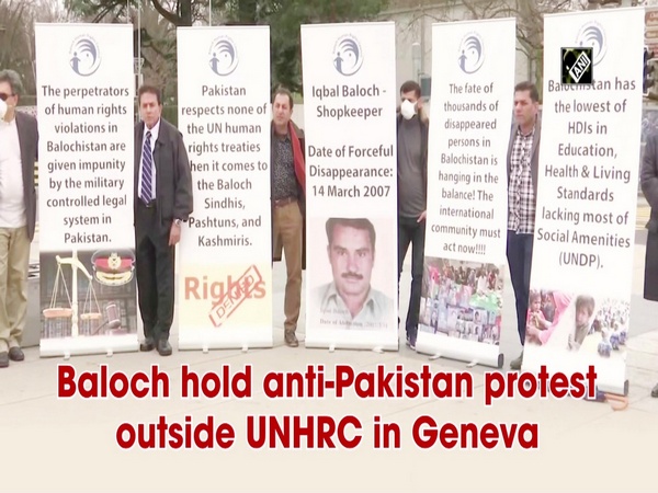 Baloch hold anti-Pakistan protest outside UNHRC in Geneva