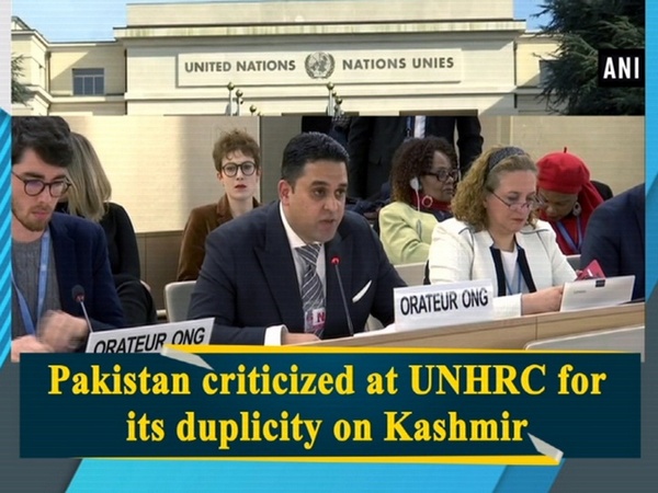 Pakistan criticized at UNHRC for its duplicity on Kashmir