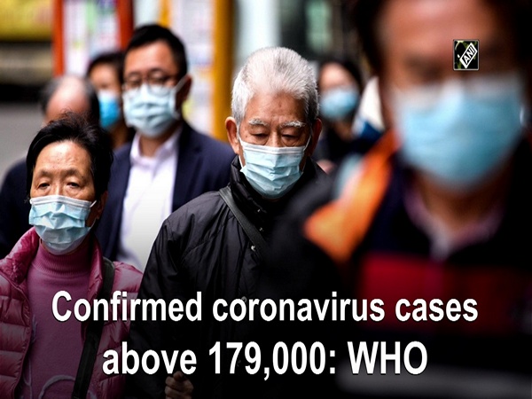 Confirmed coronavirus cases above 179,000: WHO