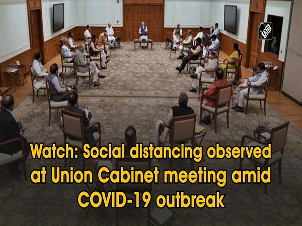 Watch: Social distancing observed at Union Cabinet meeting amid COVID-19 outbreak