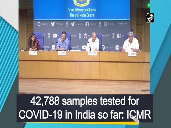 42,788 samples tested for COVID-19 in India so far: ICMR