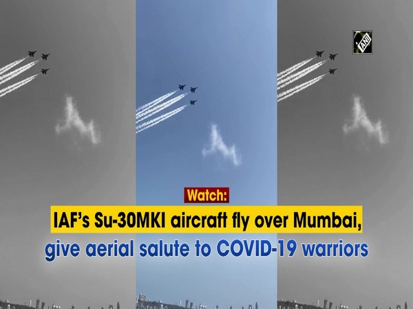 Watch: IAF’s Su-30MKI aircraft fly over Mumbai, give aerial salute to COVID-19 warriors