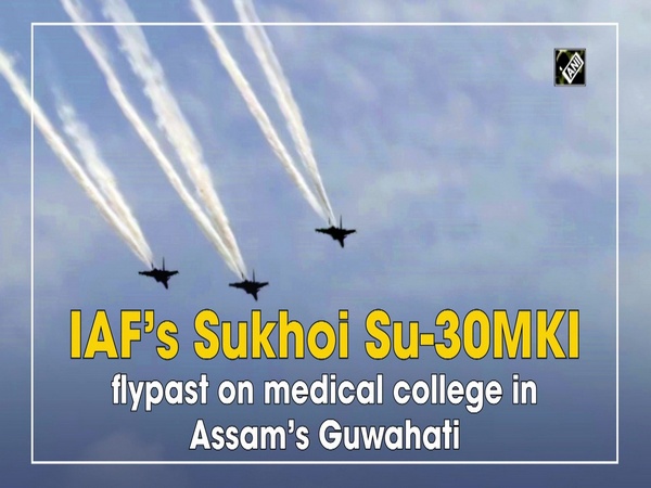 IAF’s Sukhoi Su-30MKI flypast on medical college in Assam’s Guwahati