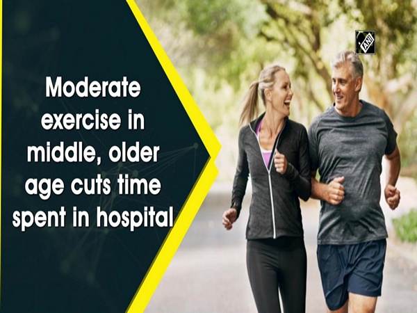 Moderate exercise in middle, older age cuts time spent in hospital