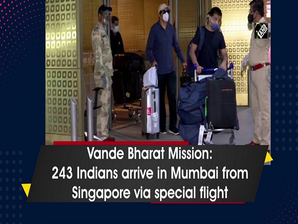 Vande Bharat Mission: 243 Indians arrive in Mumbai from Singapore via special flight