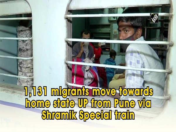 1,131 migrants move towards home state UP from Pune via Shramik Special train