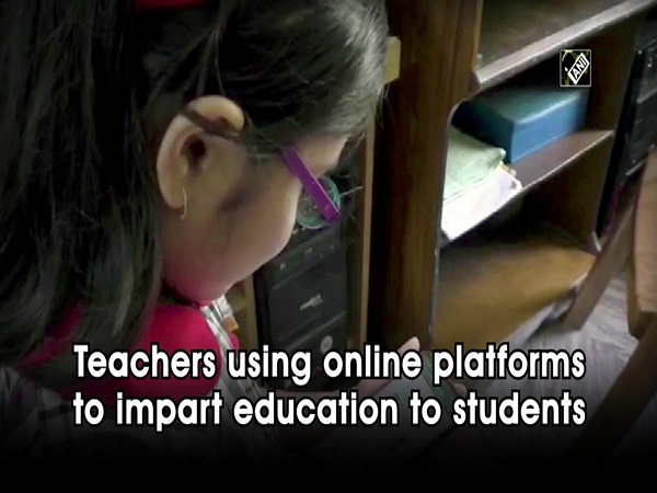 Teachers using online platforms to impart education to students