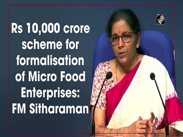 Rs 10,000 crore scheme for formalisation of Micro Food Enterprises: FM Sitharaman