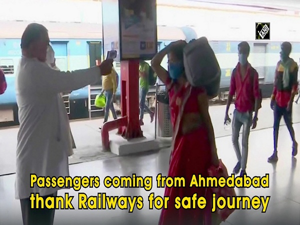 Passengers coming from Ahmedabad thank Railways for safe journey