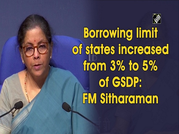 Borrowing limit of states increased from 3% to 5% of GSDP: FM Sitharaman