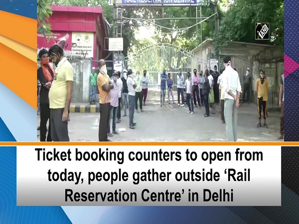Ticket booking counters to open from today, people gather outside ‘Rail Reservation Centre’ in Delhi