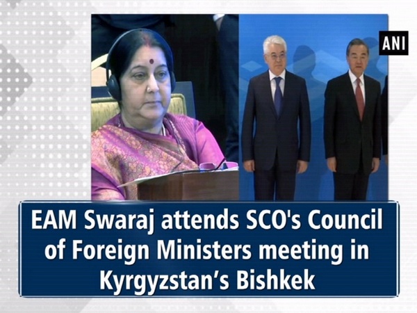 EAM Swaraj attends SCO's Council of Foreign Ministers meeting in Kyrgyzstan’s Bishkek