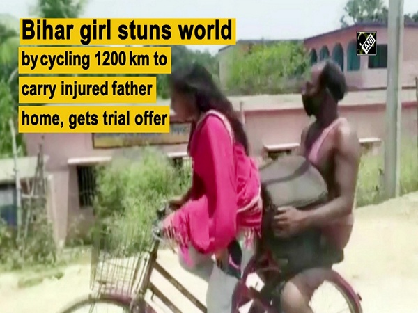 Bihar girl stuns world by cycling 1200 km to carry injured father home, gets trial offer