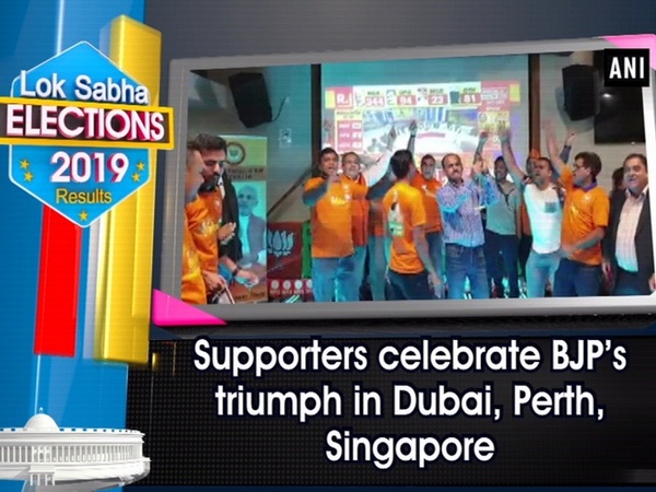 Supporters celebrate BJP’s triumph in Dubai, Perth, Singapore