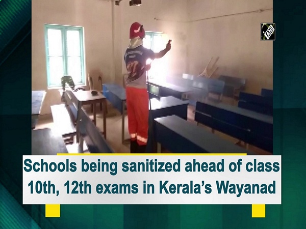 Schools being sanitized ahead of class 10th, 12th exams in Kerala’s Wayanad