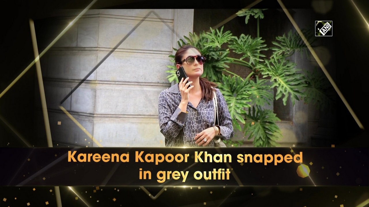 Kareena Kapoor Khan snapped in grey outfit