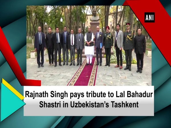 Rajnath Singh pays tribute to Lal Bahadur Shastri in Uzbekistan's Tashkent