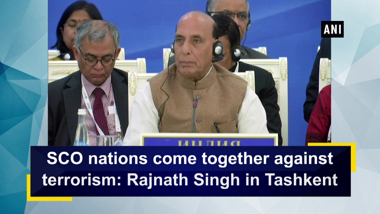 SCO nations come together against terrorism: Rajnath Singh in Tashkent