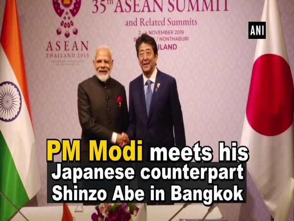 PM Modi meets his Japanese counterpart Shinzo Abe in Bangkok