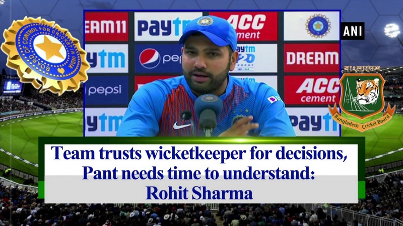 Team trusts wicketkeeper for decisions. Pant needs time to understand: Rohit Sharma