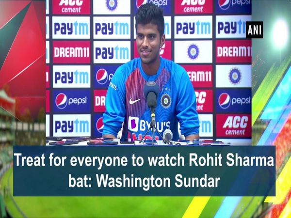 Treat for everyone to watch Rohit Sharma bat: Washington Sundar