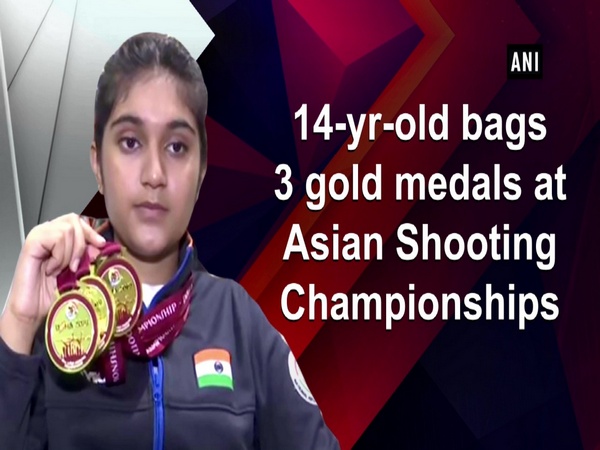 14-yr-old bags 3 gold medals at Asian Shooting Championships