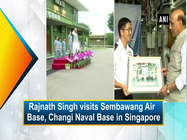 Rajnath Singh visits Sembawang Air Base, Changi Naval Base in Singapore