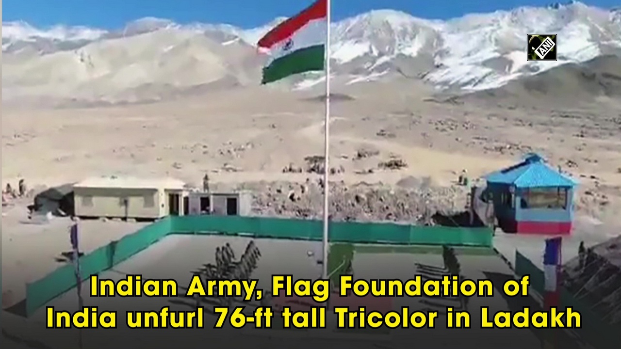 Indian Army, Flag Foundation of India unfurl 76-ft tall Tricolor in Ladakh