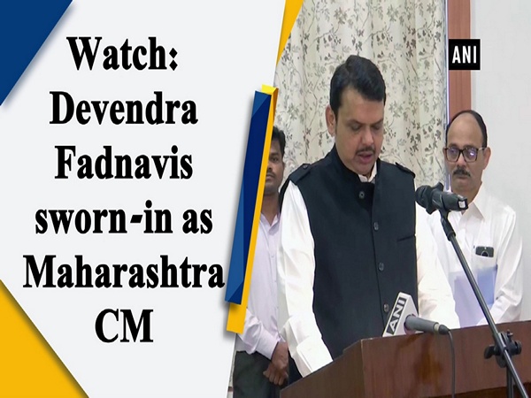 Watch: Devendra Fadnavis sworn-in as Maharashtra CM
