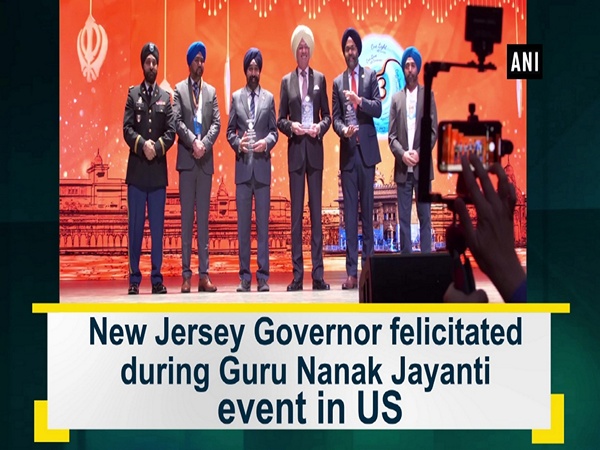 New Jersey Governor felicitated during Guru Nanak Jayanti event in US