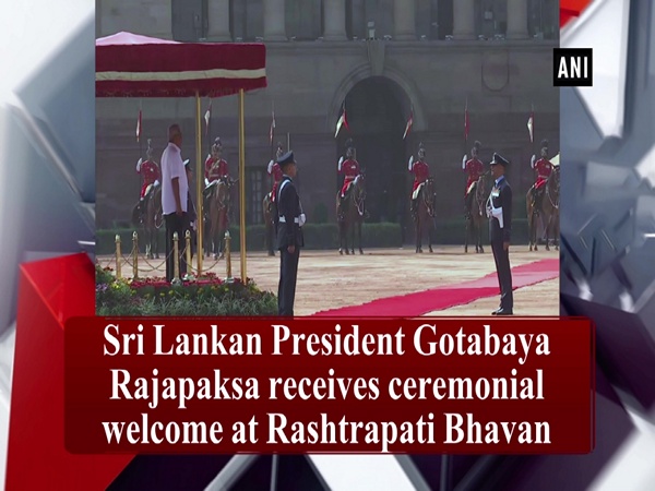 Sri Lankan President Gotabaya Rajapaksa receives ceremonial welcome at Rashtrapati Bhavan