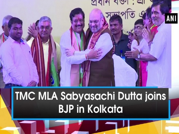 TMC MLA Sabyasachi Dutta joins BJP in Kolkata