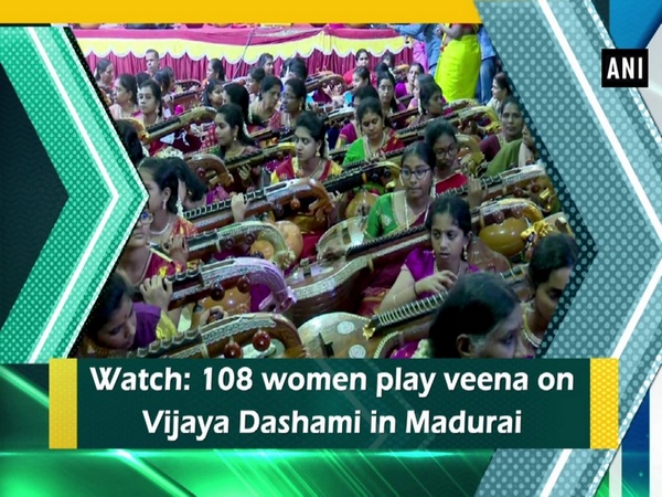 Watch: 108 women play veena on Vijaya Dashami in Madurai