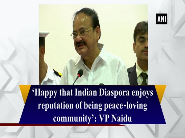 ‘Happy that Indian Diaspora enjoys reputation of being peace-loving community’: VP Naidu