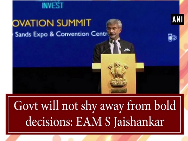 Govt will not shy away from bold decisions: EAM S Jaishankar