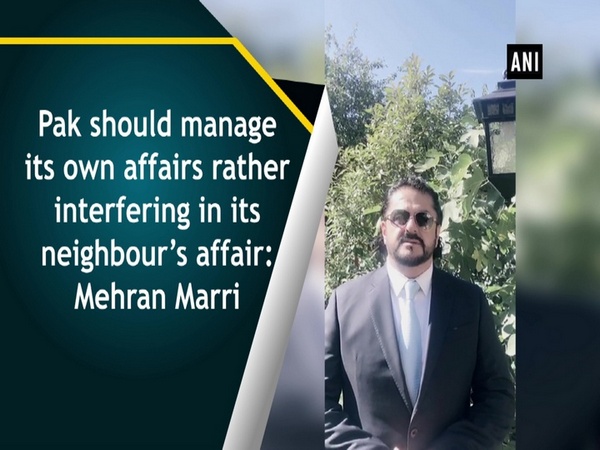 Pak should manage its own affairs rather interfering in its neighbour’s affair: Mehran Marri