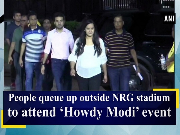 People queue up outside NRG stadium to attend ‘Howdy Modi’ event