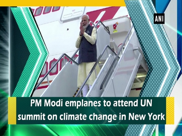 PM Modi emplanes to attend UN summit on climate change in New York