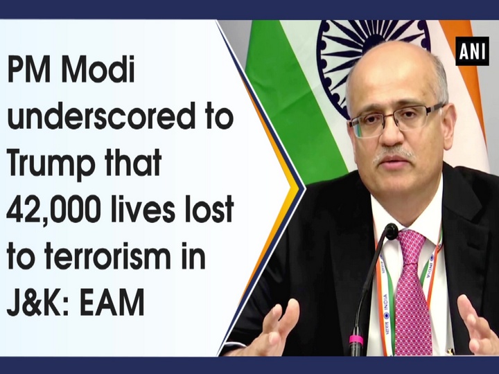 PM Modi underscored to Trump that 42,000 lives lost to terrorism in J&K: EAM
