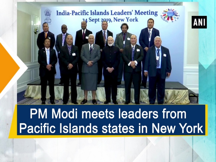 PM Modi meets leaders from Pacific Islands states in New York