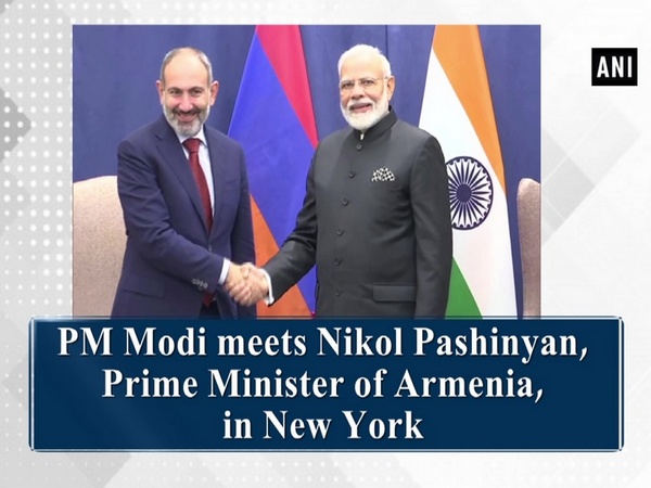 PM Modi meets Nikol Pashinyan, Prime Minister of Armenia, in New York