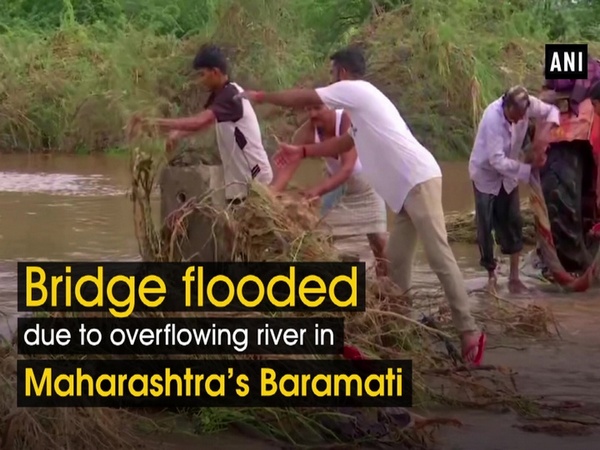 Bridge flooded due to overflowing river in Maharashtra’s Baramati